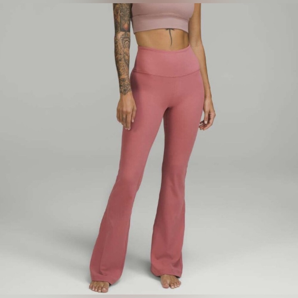 NWT Lululemon Groove Pant Flare Super High-Rise Brier Rose  *Nulu Size: 4 32.5"